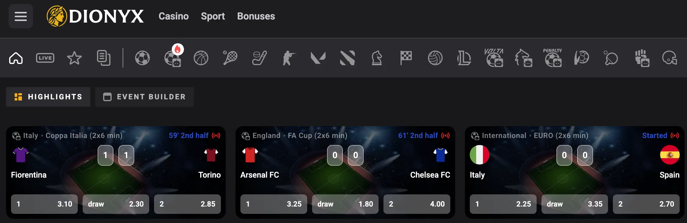 Dionyx Betting